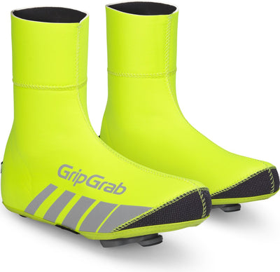 Gripgrab - couvre-chaussures de cyclisme d'hiver imperméables thermo haute visibilité - jaune haute visibilité - unisexe - taille XXXL