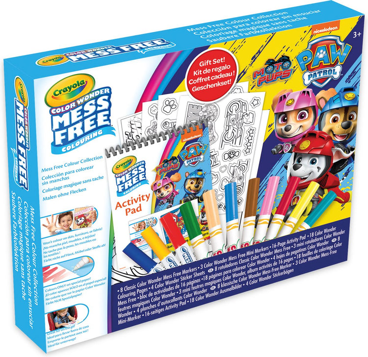 Coffret cadeau sous licence Crayola Color Wonder - Paw Patrol