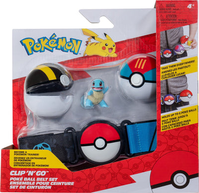 Jazwares Pokémon - Clip 'n' Go Poke Ball Ceinture Set Carapuce