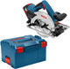 Ensemble de scie circulaire à batterie Bosch gks 18v-57 g 18v li-ion (2x batterie 4,0ah) en l-boxx - 165mm