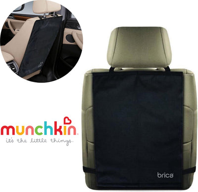 Protecteur de siège de voiture Munchkin - les luxueux tapis de protection - 2 protections de siège avant - 41,5 cm x 56 cm - noir - empêche le glissement