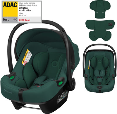 Siège auto Lionelo Astrid i-size – adac 5 étoiles – 40-87 cm – rwf – mousse à mémoire de forme – appui-tête réglable (7 cm) – ceintures holmbergs – compatible avec poussette à base isofix – norme i-size – light safe