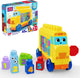 Bus de construction et de comptage de méga blocs - ensemble de jouets avec blocs de construction - 45 pièces