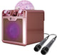 N-gear disco block 410 - set karaoké - enceinte bluetooth - boîte de fête avec 2 microphones - rose sidéral - édition limitée