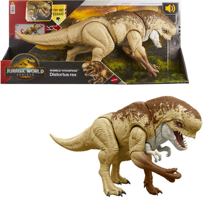 Mattel Jurassic World Rebirth - Dino méchant - Distortus Rex
