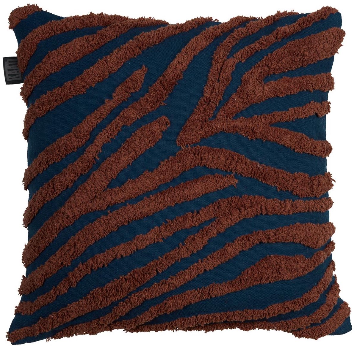 Kaat Amsterdam Coussin décoratif Marty - 45x45 cm - bleu