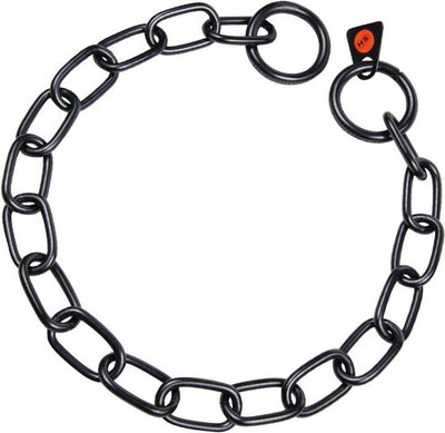 Collier pour chien Hs Sprenger noir 3 mm gauche semi-long (61 cm)