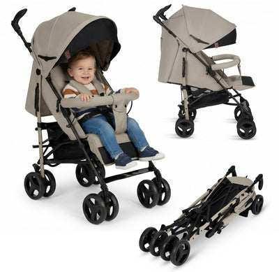 Lionelo irma - buggy - poussette - légère 7kg - jusqu'à 15 kg - roues suspendues - 360° - jusqu'à 5 ans - panier de rangement - poignée réglable - système de pliage rapide - taille compacte