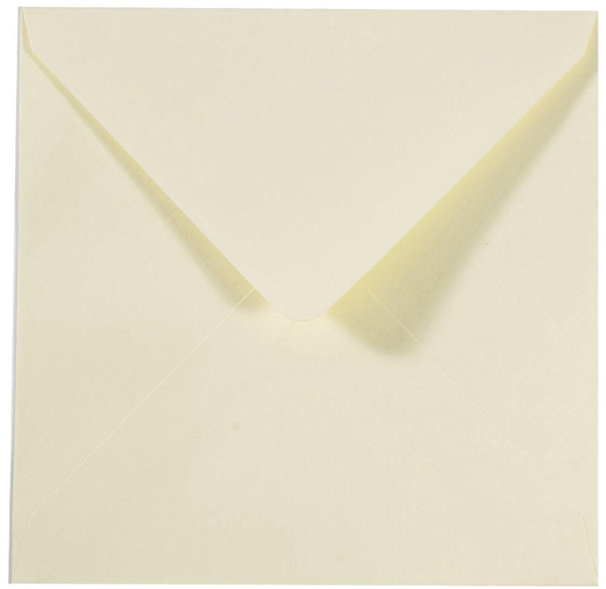 Enveloppes Florence de qualité robuste, grand carré ivoire, 25 pièces, 16 x 16 cm pour cartes de vœux