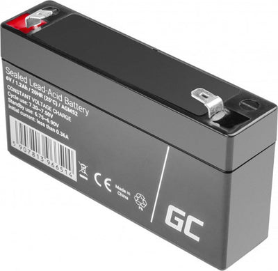 Batterie verte 6v 1,2ah (f1 4,6 mm) 1200 mah vrla agm