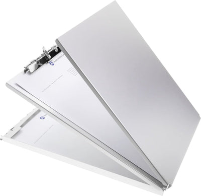 Presse-papiers Westcott - avec compartiment de rangement - aluminium - a4 - ac-e17002
