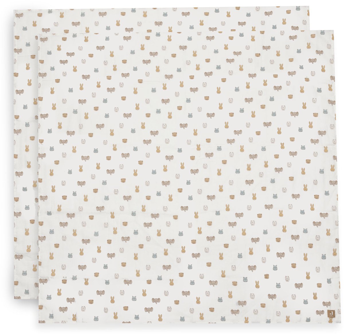 Jollein chiffon hydrophile grand 115x115cm jollies (paquet de 2)