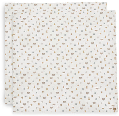 Jollein chiffon hydrophile grand 115x115cm jollies (paquet de 2)