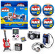Max zuru retro - appareil photo, guitare, console de jeux et lecteur de cassettes - pack de 4