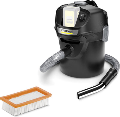 Aspirateur à cendres et à poussière Kärcher ad 2 - excl. batterie et chargeur - 18 v - 14 litres - ignifuge - nettoyage filtre reboost