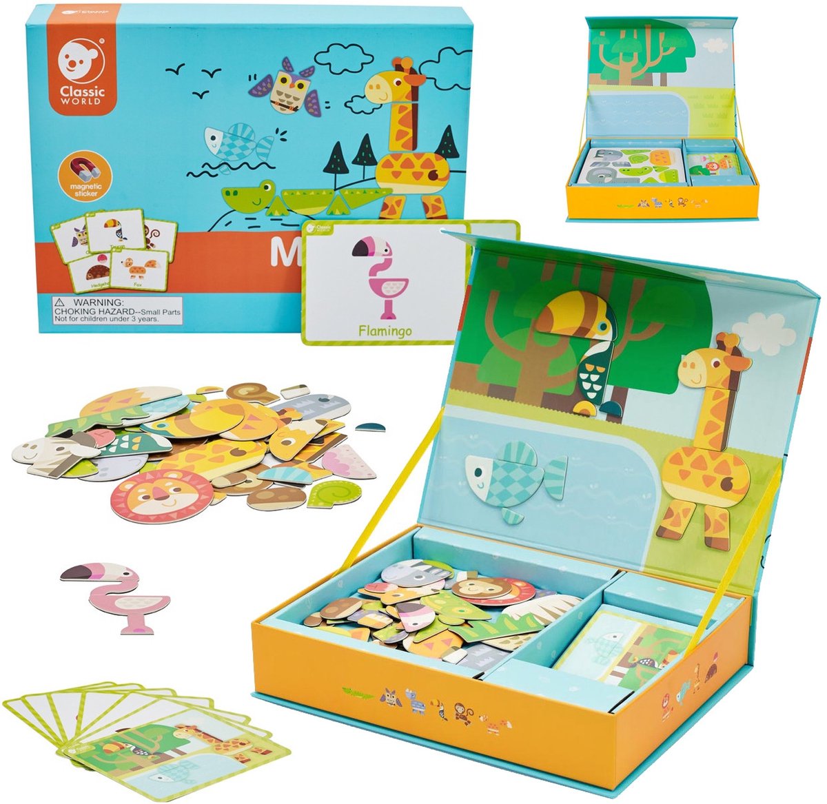 Classic World Magnet Game Game Forest Animals, 60dlg.