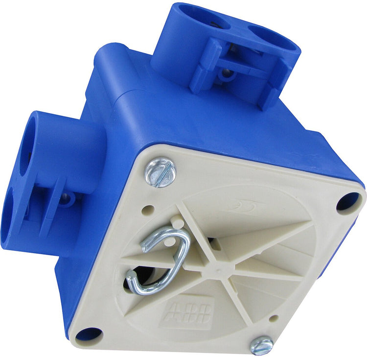 Busch-jaeger abb - boîte centrale - hafobox - 55mm - 5 8inch - incl. couvercle - bleu