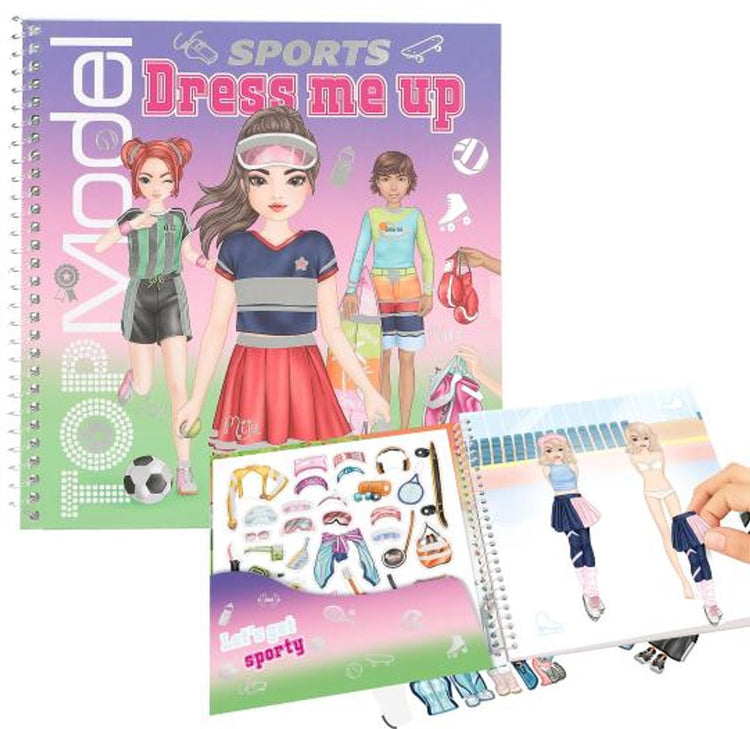 Depesche - livre d'autocollants top model dress me up - sport