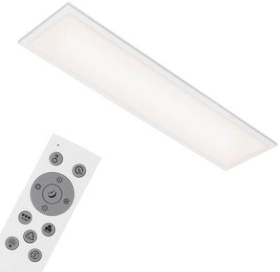 Briloner color - Plafonnier LED - Plafonnier - Design ultra plat - incl. télécommande - contrôle de la température de couleur CCT - contrôle du changement de couleur RVB - intensité variable en continu via télécommande - IP20 - 24W