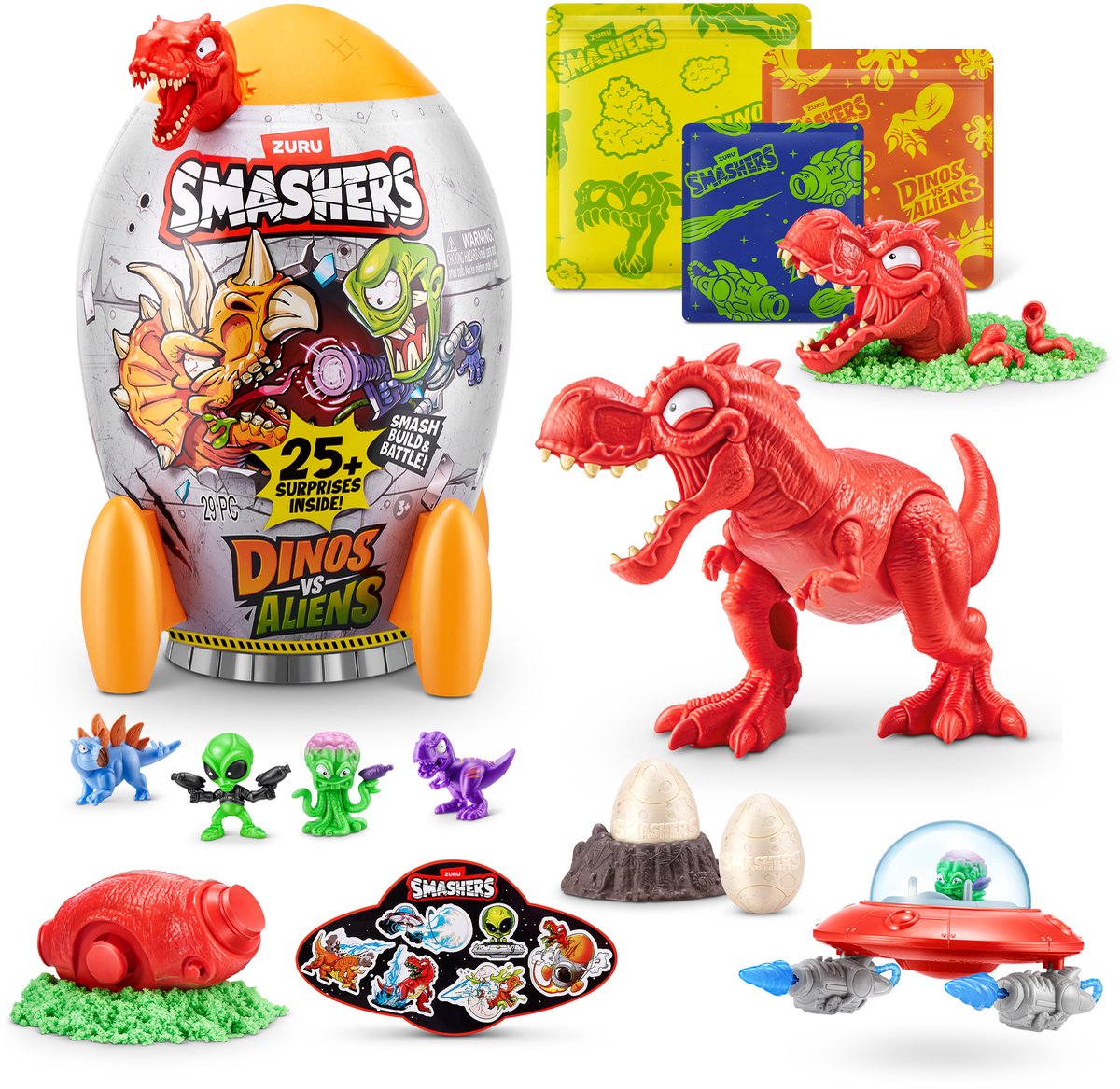 « Smashers dino vs aliens moyen (t-rex) » par zuru