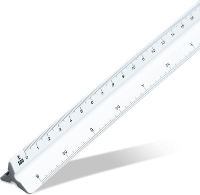 Aristo balance stick g - longueur 30 cm - 1:15 :20 :25 :33 1 3 :50 :100 - plastique blanc - dans étui de protection - ar-1314 1