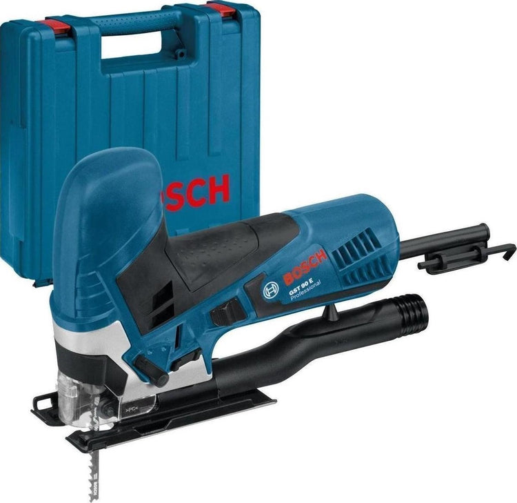 Scie sauteuse Bosch gst 90 e (1 x lame de scie, kit d'extraction, plaque anti-éclats, clé Allen SW 5)