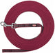 Laisse pour chien Trixie - ligne de remorquage sangria 15mtr s m - recouverte de caoutchouc, sans boucle de main