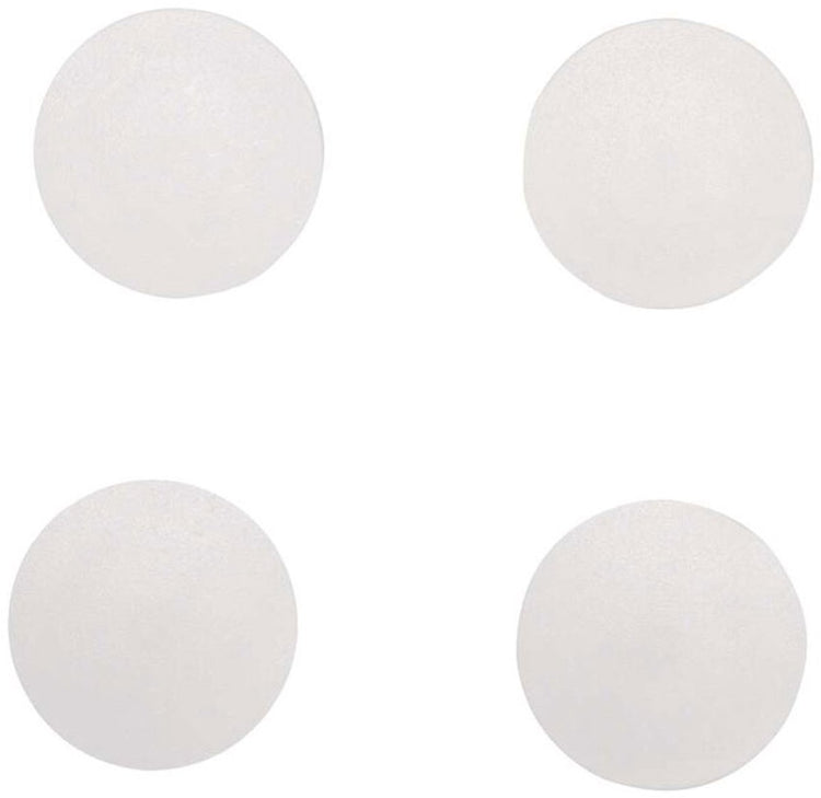 Aimant Maul rond massif 4 pièces 0,8 kg plastique ferrite bruchsicher ø 3,2 x 0,96 cm blanc