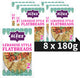 Pain plat libanais Al'fez al'fez - 8 x 180 grammes - wrap libanais - végétarien - herbes za'atar - wraps cuits au tandoor - pack économique