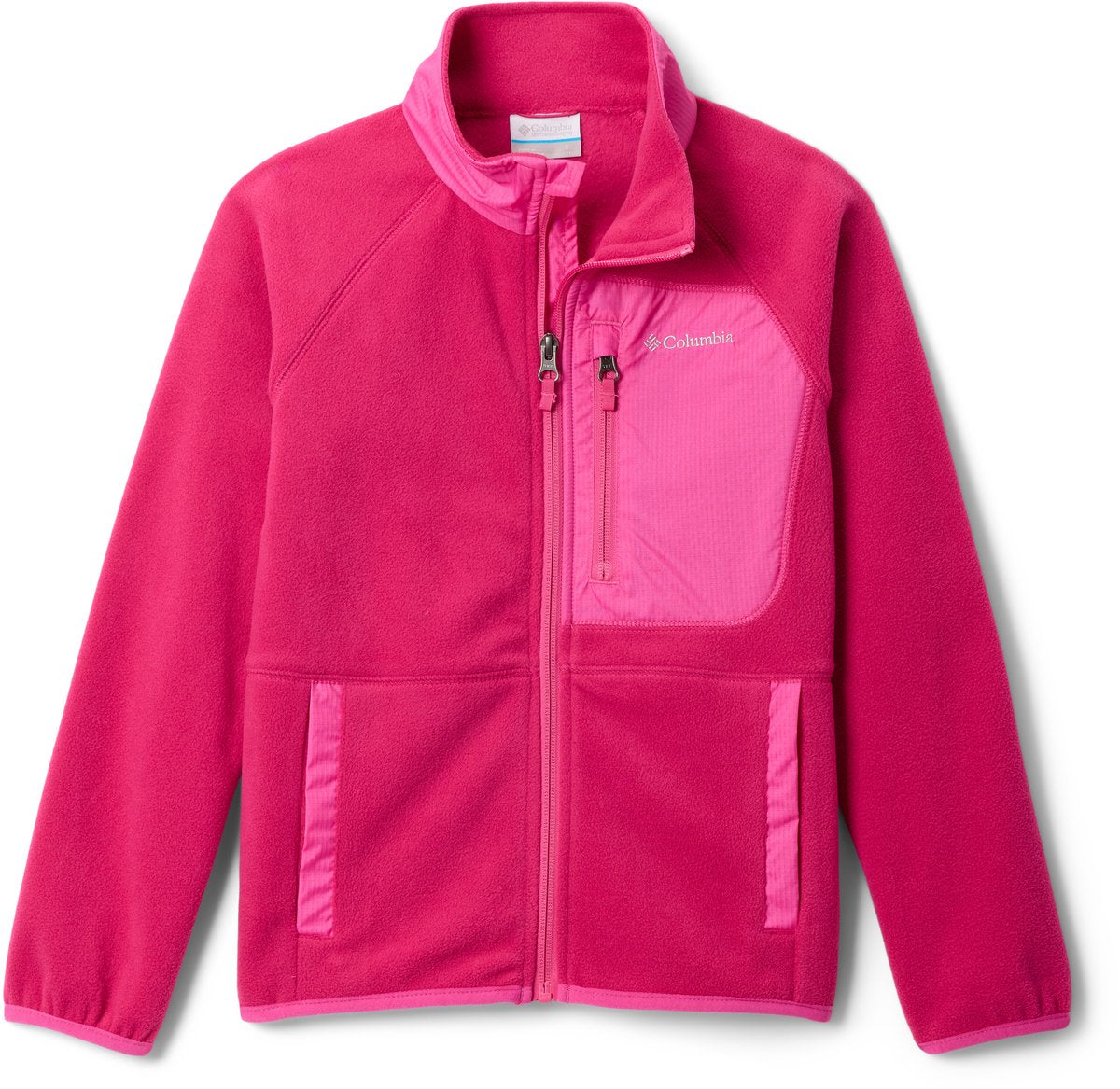 Pull outdoor enfant Columbia fast trek™ v full zip - goyave rose, rose glace