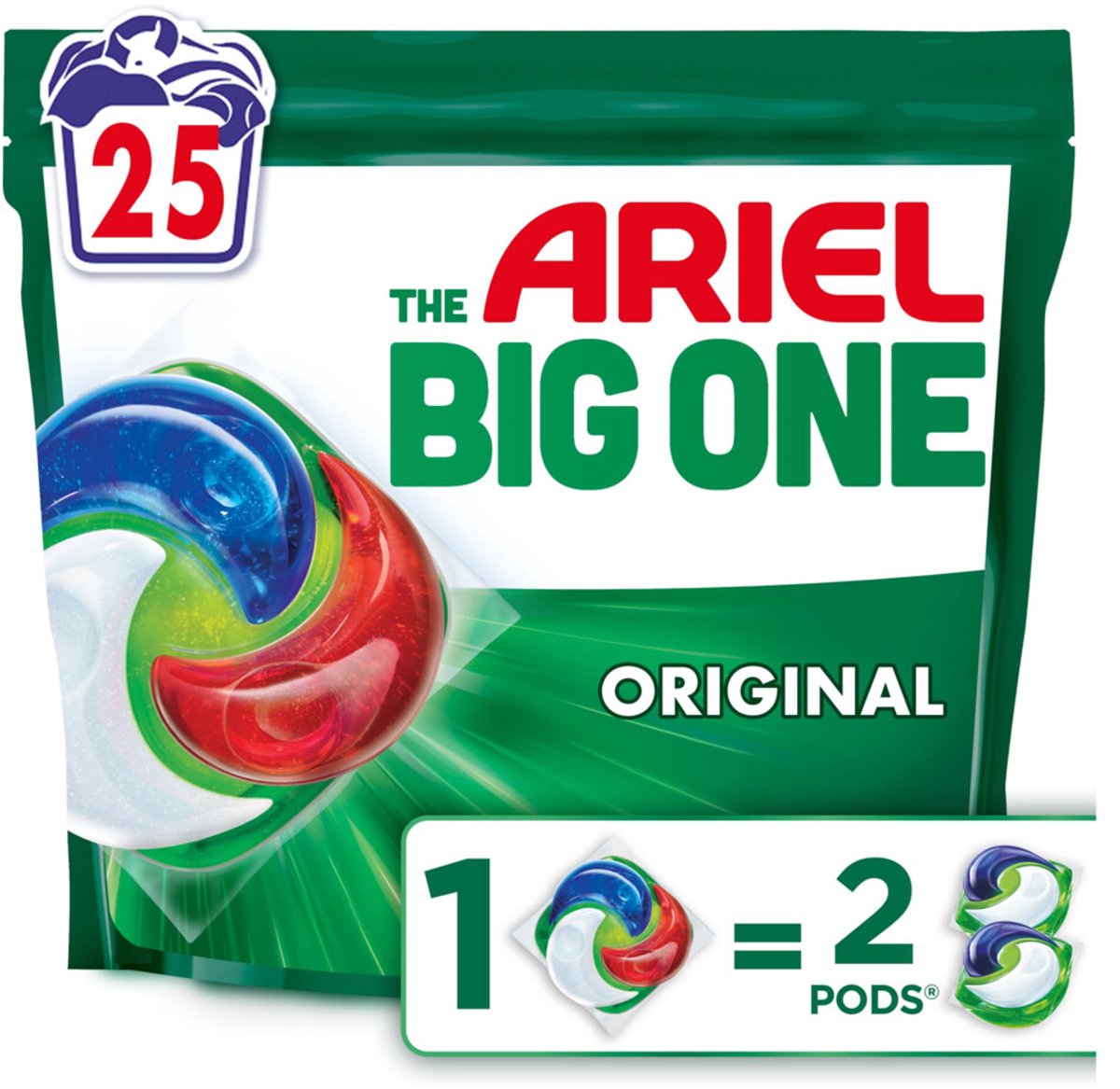 Dosettes de lessive Ariel 3en1 le grand original - 25 lavages