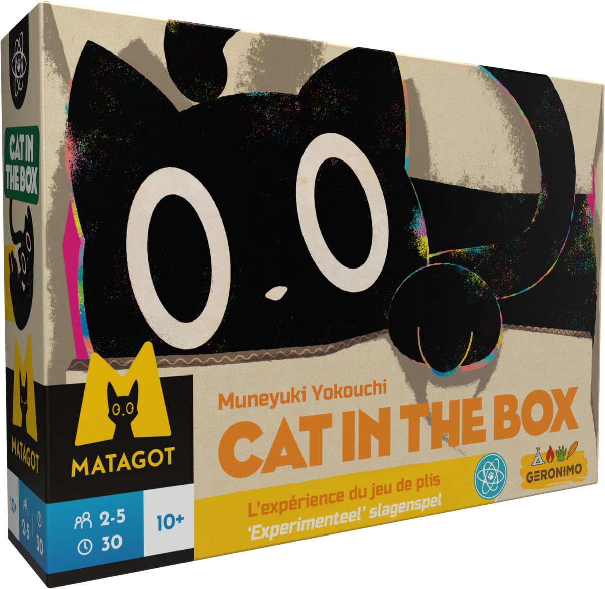 Jeu chat dans la boîte