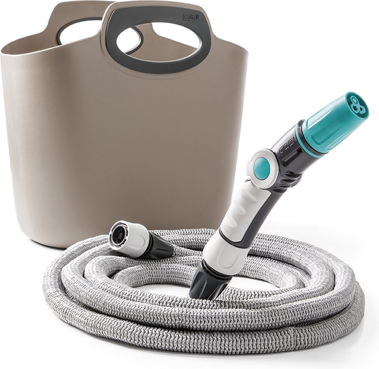 G.f. gf aquapop 30 m tuyau extensible dans un sac gris