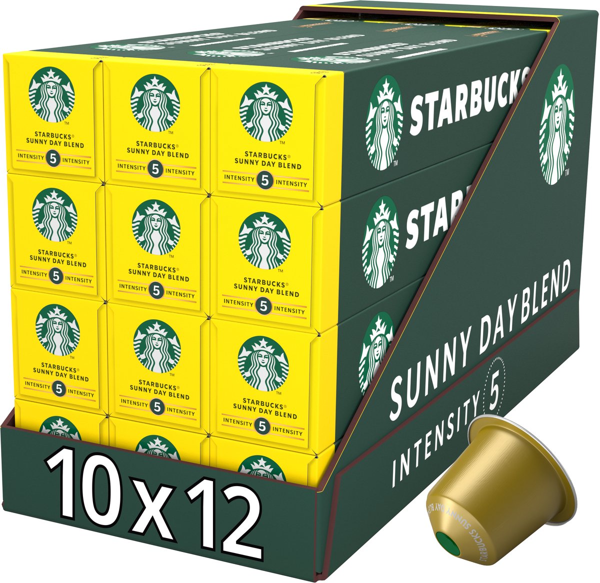 Capsules Starbucks by Nespresso Sunny Day Blend - 10 tasses à café x 12 boîtes