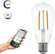 Lampe LED intelligente Eglo connect.z - E27 - ø 6,4 cm - lumière blanche orientable - dimmable - zigbee