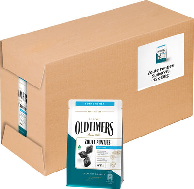 Sachet points salés voitures anciennes sans sucre (12x100gr)