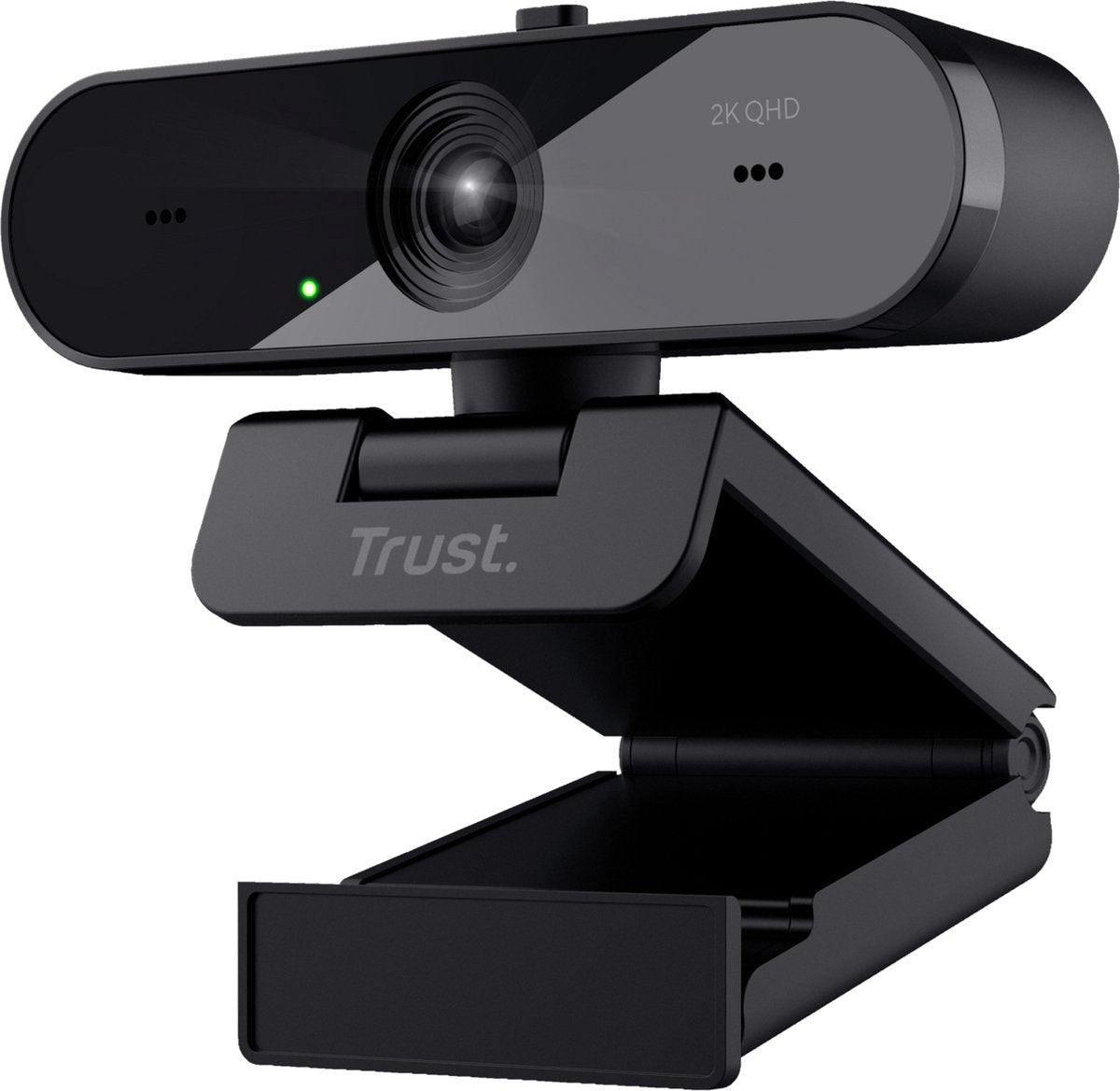 Webcam Trust taxon - webcam 2k QHD - autofocus - double microphone - filtre de confidentialité - noir