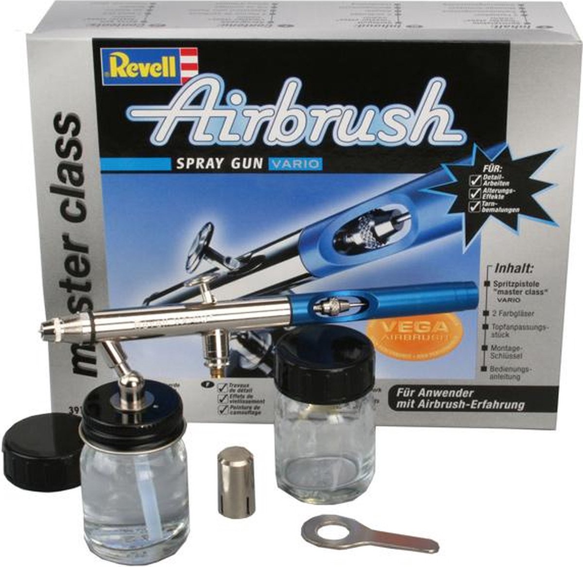 Pistolet aérographe Revell - Pistolet aérographe 39107 - Aérographe vario master class
