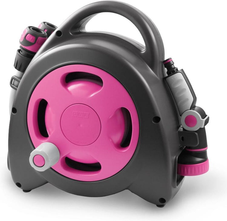 G.f. gf aquabag maxi enrouleur de tuyau 16,5 m fuchsia