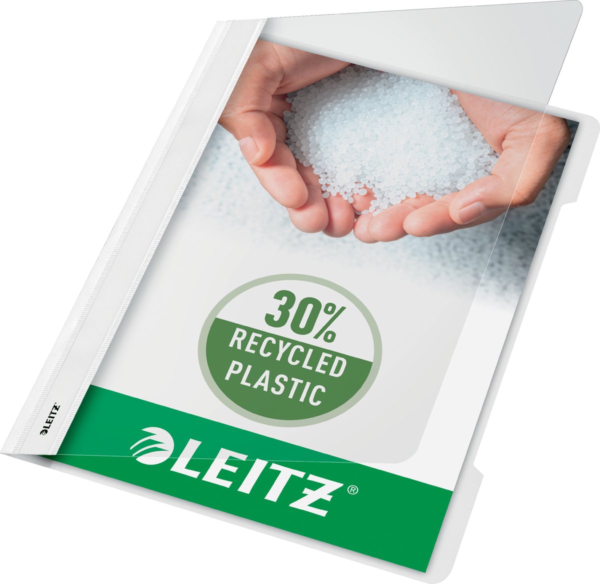 Leitz quick-fix a4 - 30% pre-consumer recycled plastic - 25 pieces - white