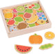 Bigjigs Maignants en bois des fruits et légumes, 35e.
