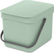 Brabantia gaspillement seau tri 6l jade vert