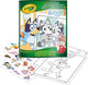 Crayola - livre de coloriage - livre de coloriage bleu avec autocollants - 32 pages et 4 feuilles d'autocollants