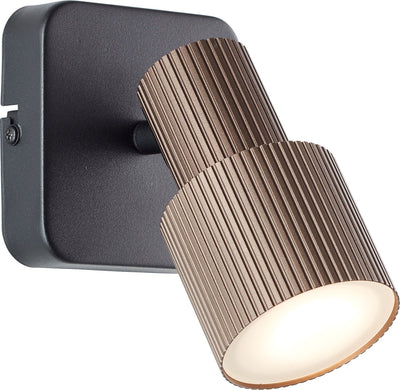 Brilliant cadiz - spot de plafond - gu10 1x5w - 3000k - cuivre noir