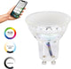 Lampe LED intelligente Eglo connect.z - gu10 - ø 5 cm - lumière blanche rgb réglable - dimmable - zigbee