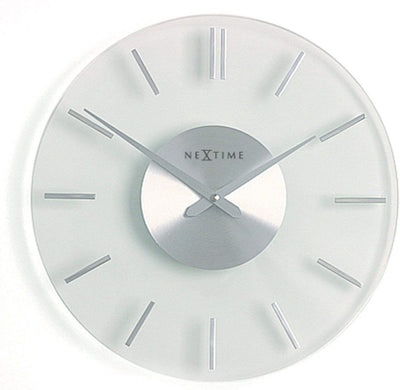 Nextime Nextime NE-2632 Horloge murale toboggan. 31 cm, verre, bande