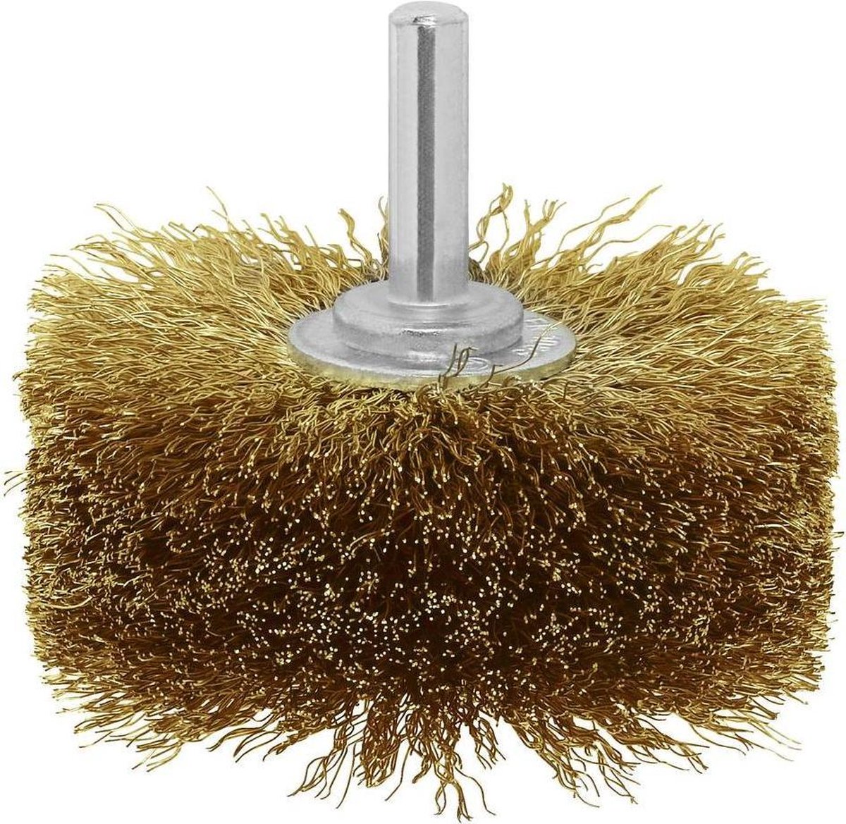 Bosch - brosse texture bois pour perceuses - fil ondulé, laitonné, 80 mm 80 mm, 0,2 mm, 4000 tr/min