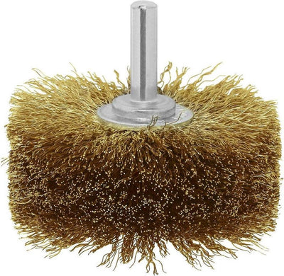 Bosch - brosse texture bois pour perceuses - fil ondulé, laitonné, 80 mm 80 mm, 0,2 mm, 4000 tr/min