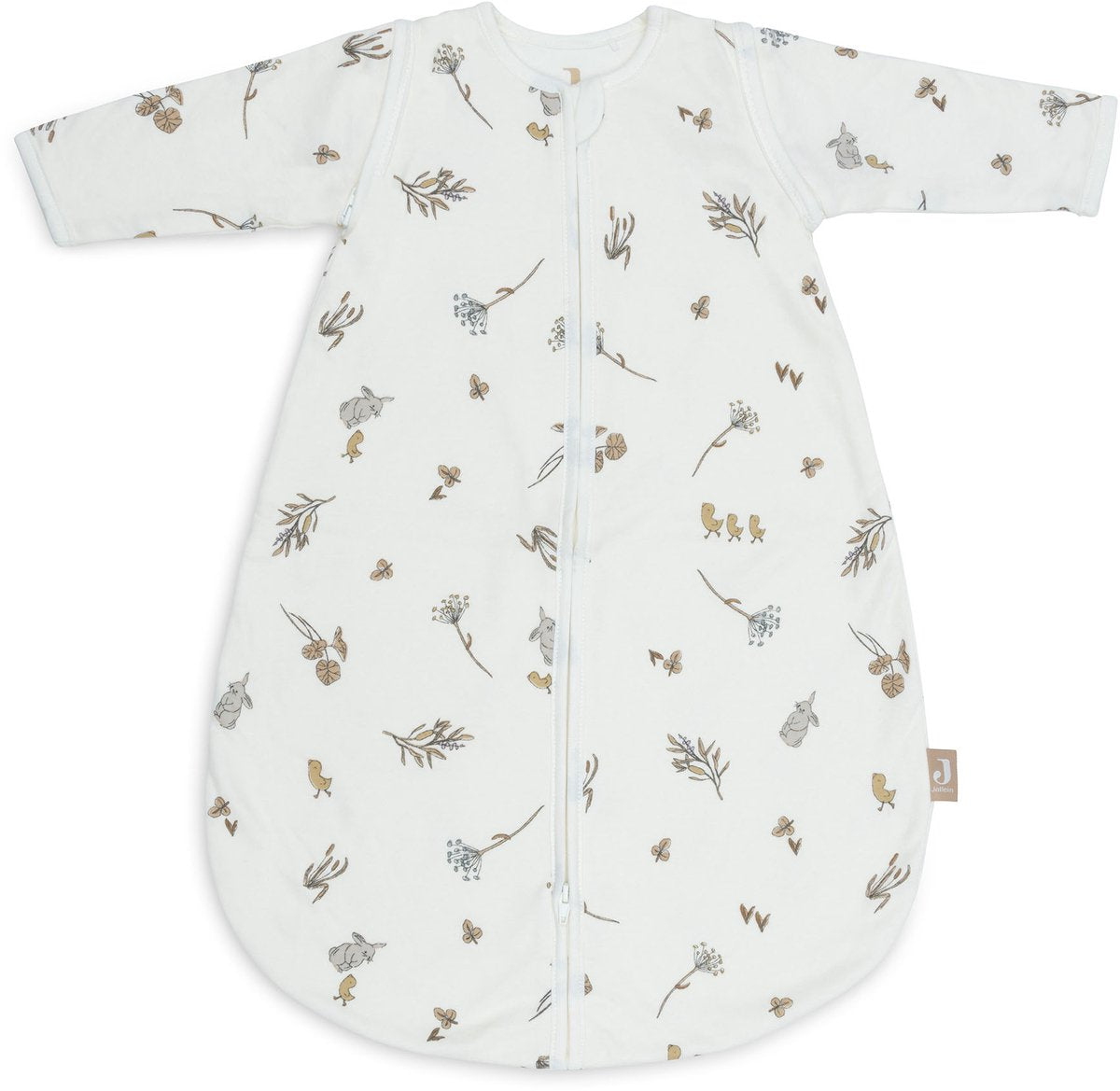 Jollein gigoteuse d'été nouveau-né jersey avec manches zippées 60 cm - ronde - bord de rivière - gigoteuse d'été