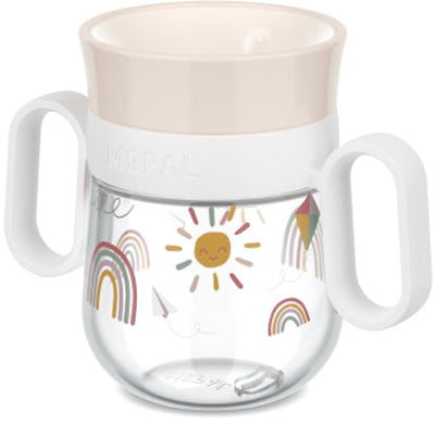 Gobelet Mepal mio 360° - 200 ml - facile à tenir - vaisselle enfant - arc-en-ciel soleil